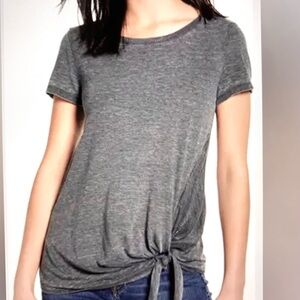 Caslon Side-Tie Burnout Tee